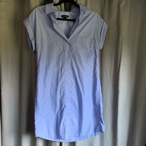 J crew linen blend shirt dress
